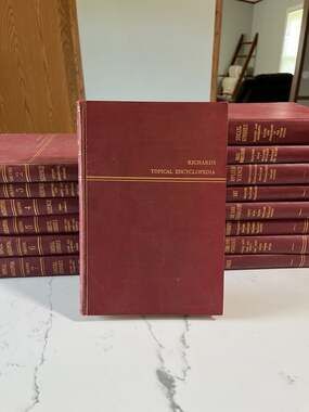 1961 Richards Topical Encyclopedia 15-Volume Vintage Hardcover Set